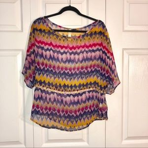 Tini Lili multi colored print blouse